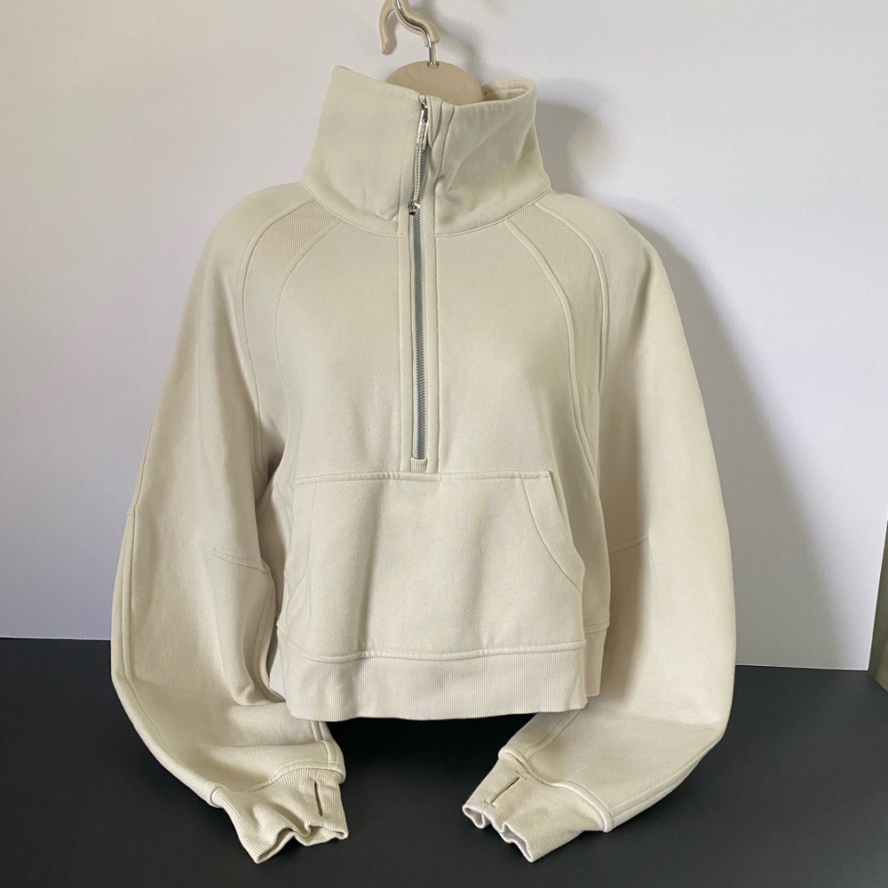 Lululemon	Scuba Oversized Funnel-Neck Half Zip	Bone	XS/S